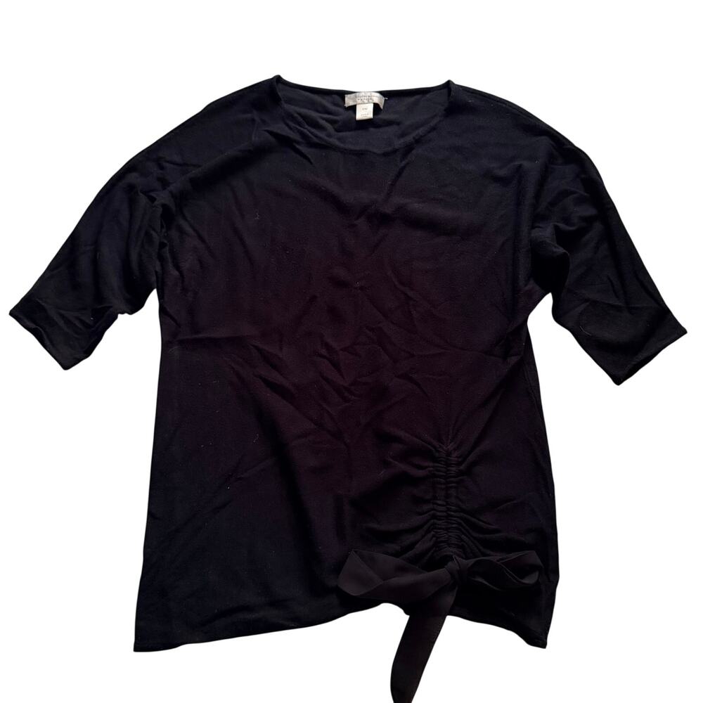 Christopher Banks Black Batwing Sleeve Petite Medium Sweater